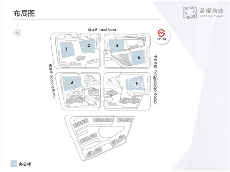 晶耀前滩平面图 晶耀前滩平面图